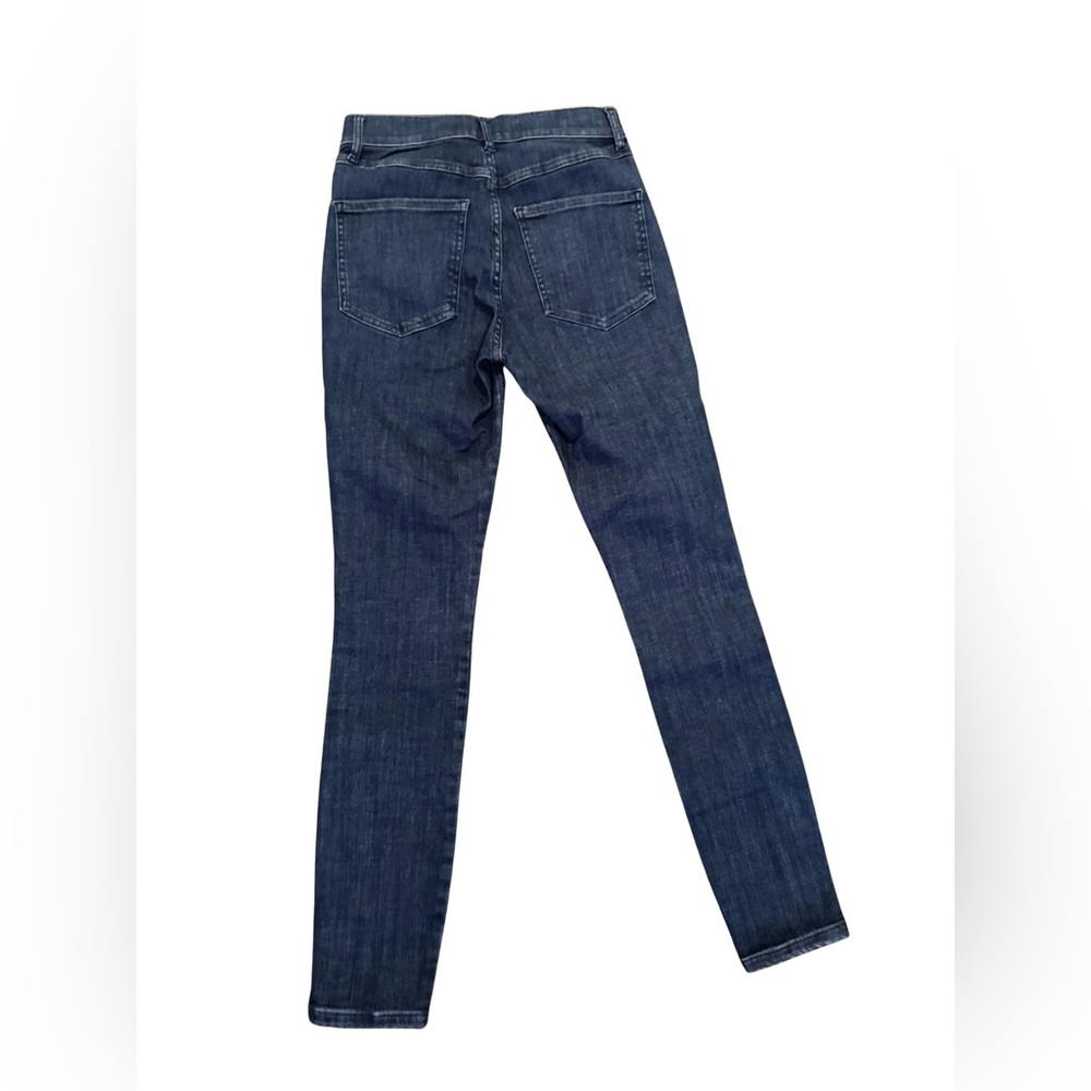 Express Hyper Stretch Ankle Legging Dark Blue Denim Jeans 4R - Picture 7 of 10